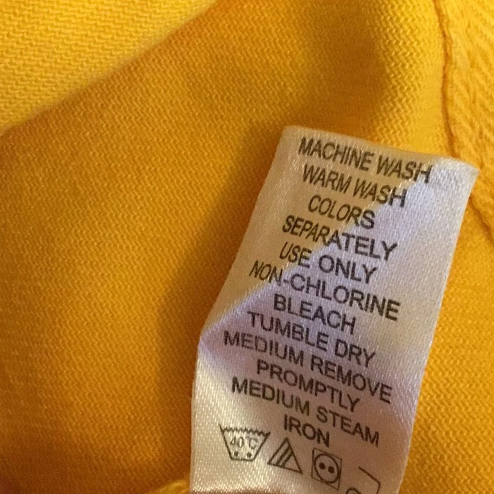 100% cotton utility jacket in brilliant yellow in size 32 w by JESSICA LONDON - Picture 12 of 12